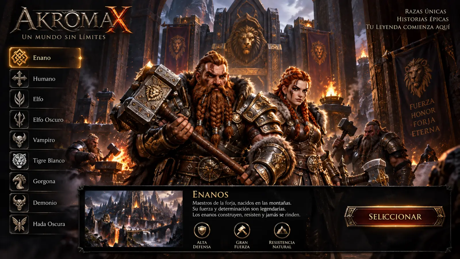 AKROMAX race selection concept