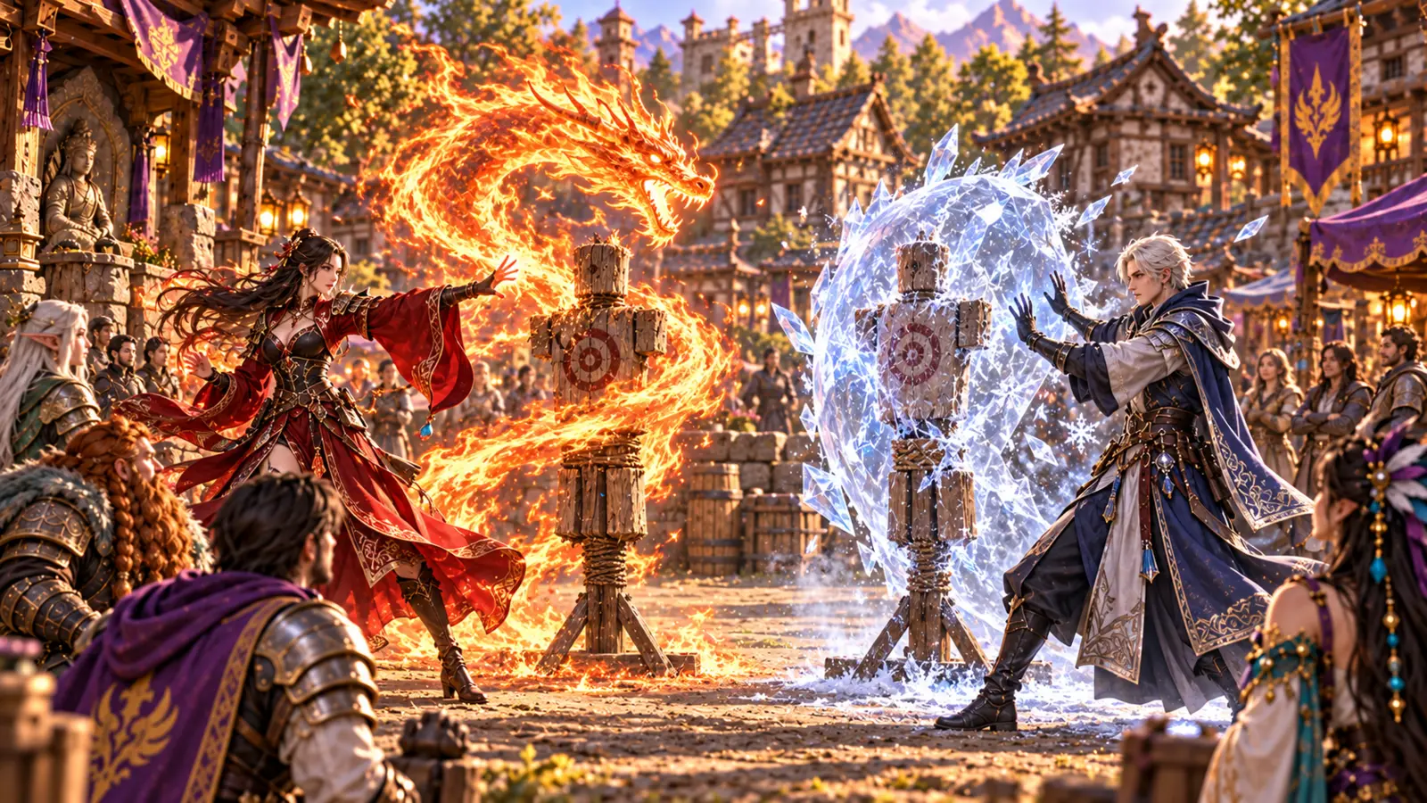 Fire and ice combat