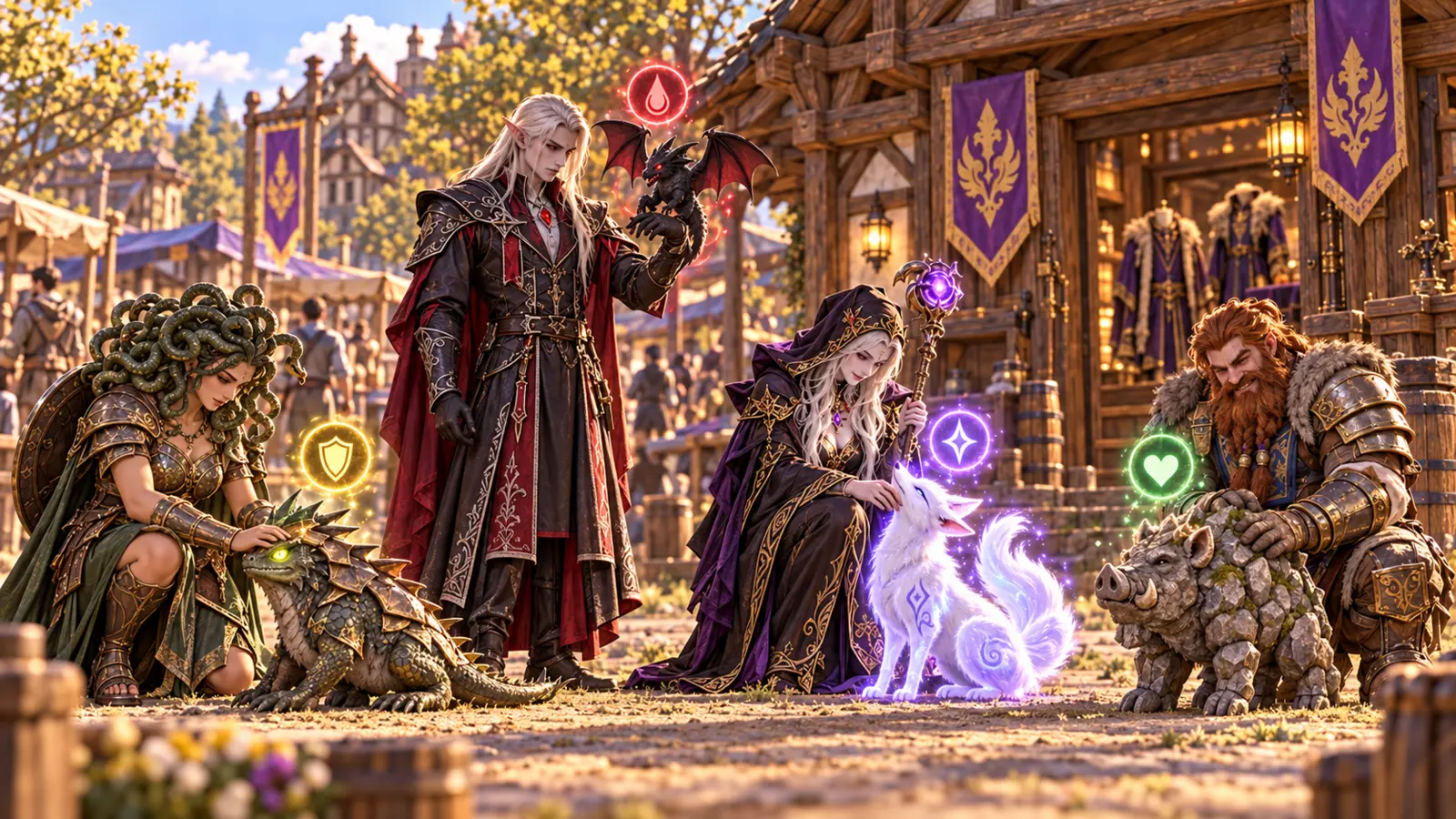 Fantasy merchants and players