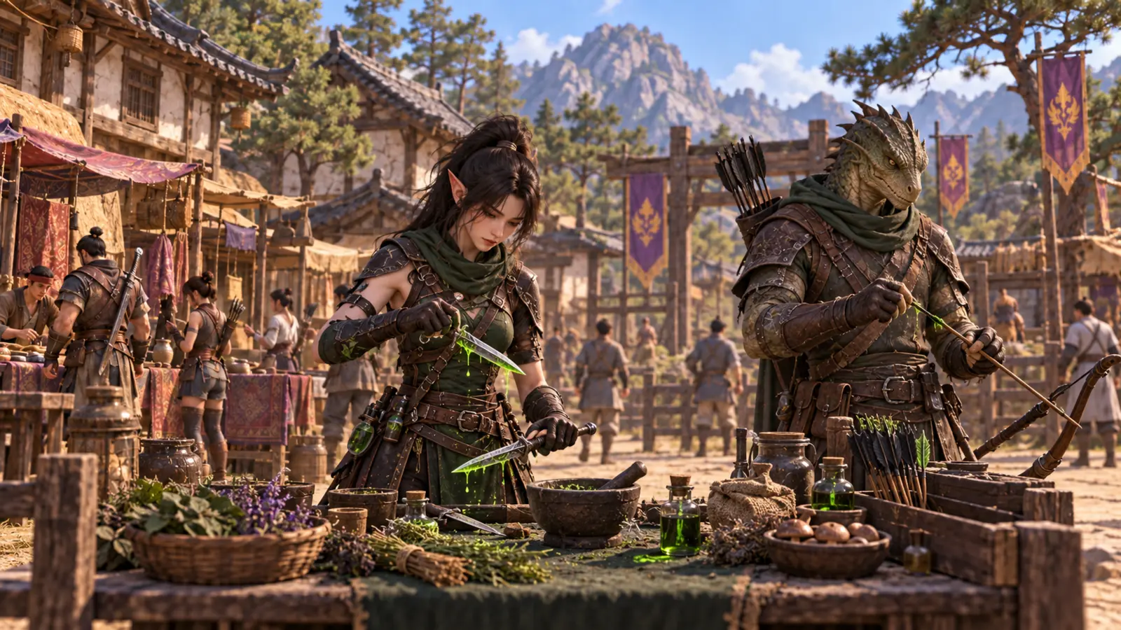 Fantasy crafting and gathering
