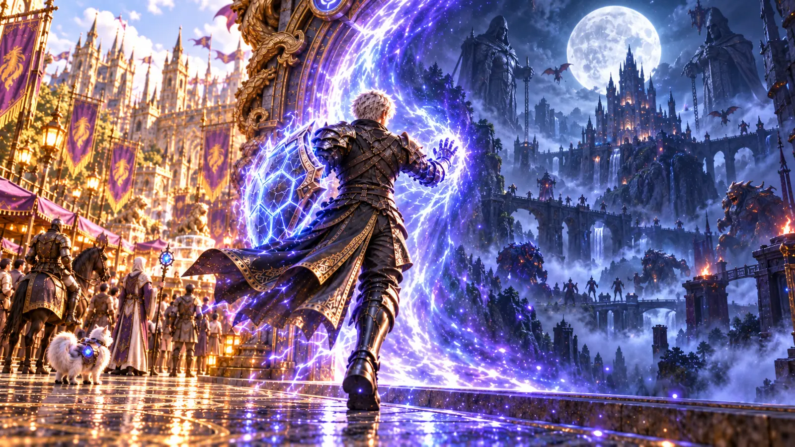 Portal to a lunar fantasy kingdom