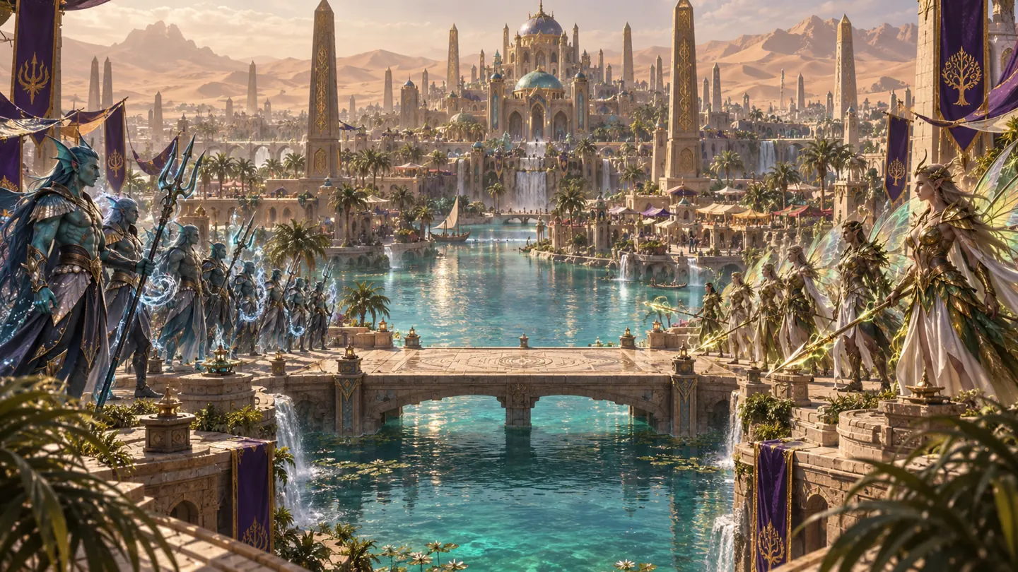 Mystic island — character and world concept