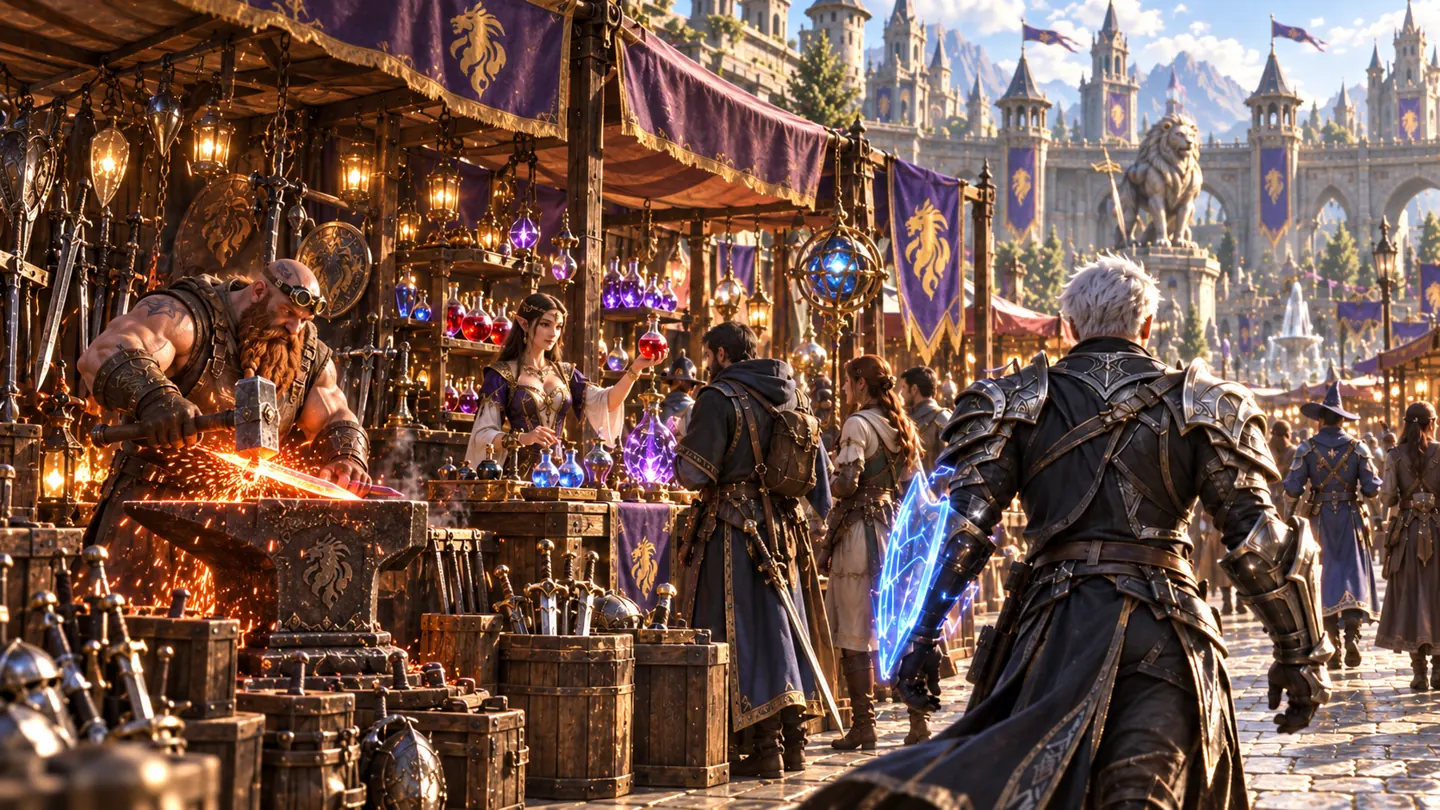 Forge and elixirs — character and world concept