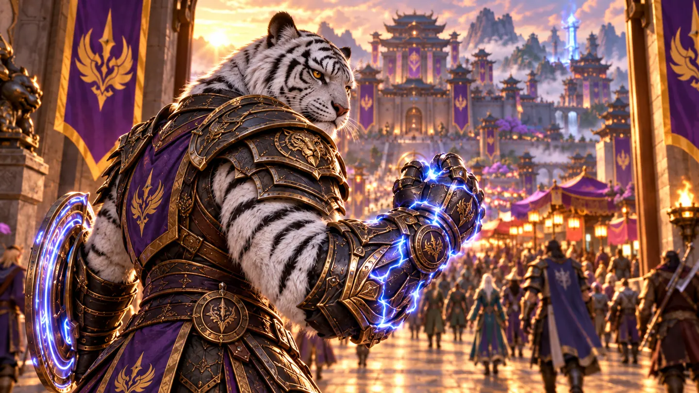 White tiger warrior — character and world concept