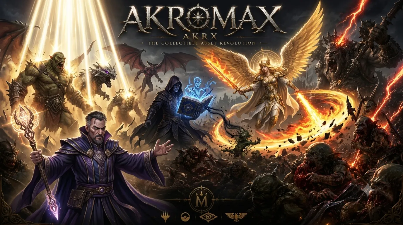 AKROMAX — fantasy heroes beneath golden light