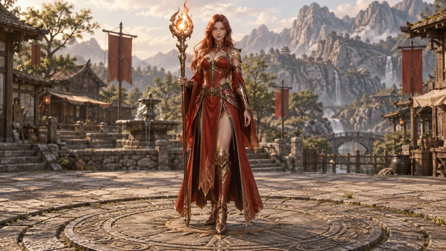 Fire mage — character and world concept