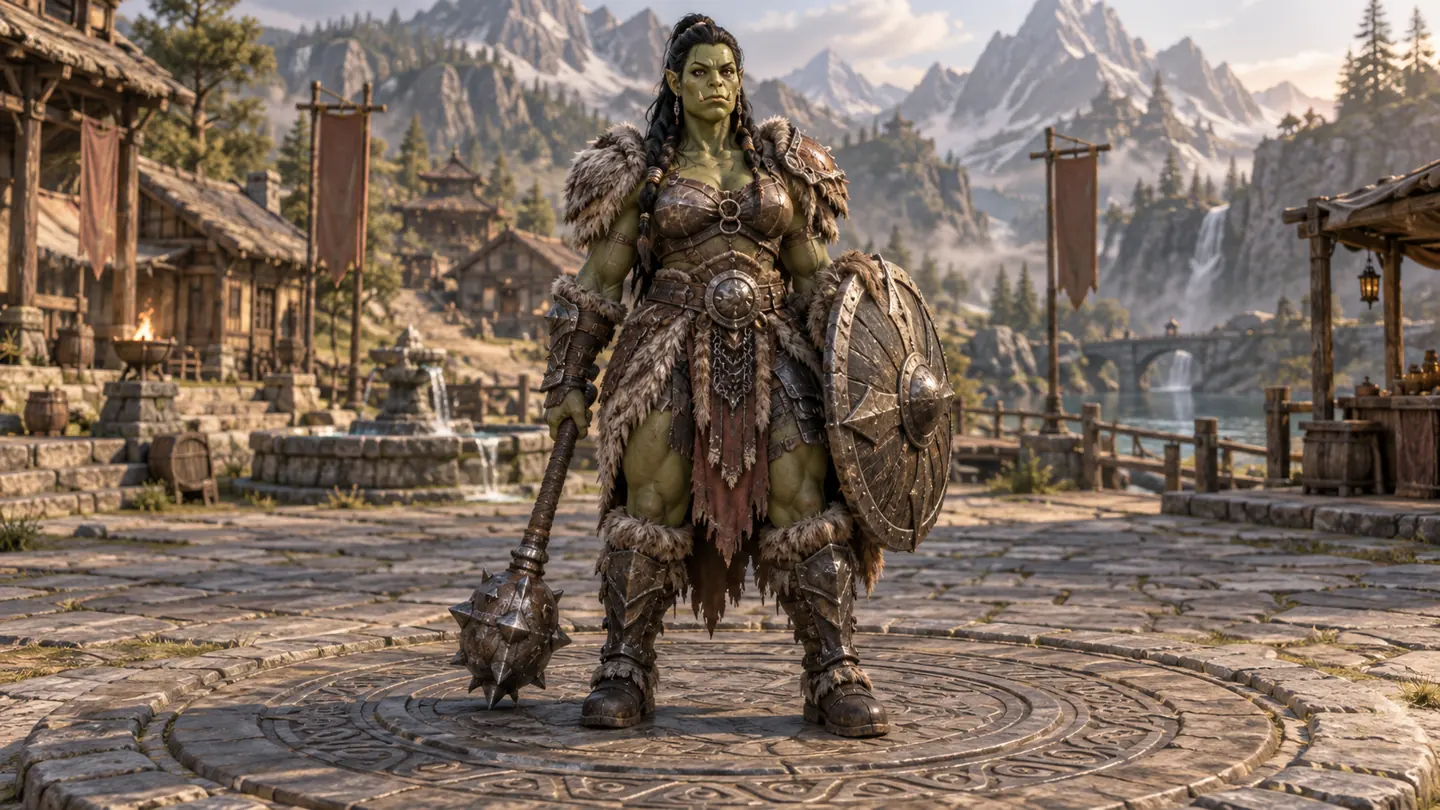 Orc guardian — character and world concept