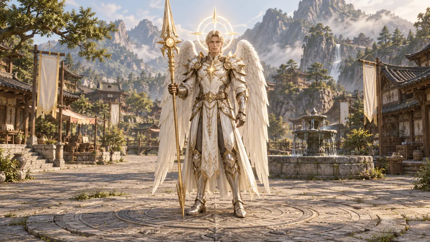 Celestial angel — character and world concept