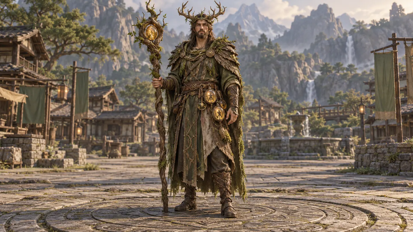 Druid summoner — character and world concept