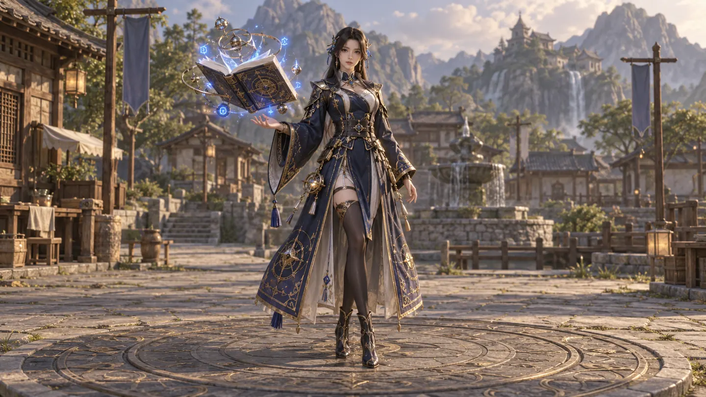 Grimoire sorcerer — character and world concept