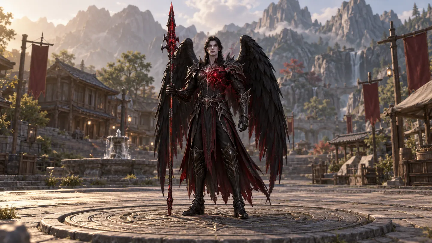 Fallen angel — character and world concept