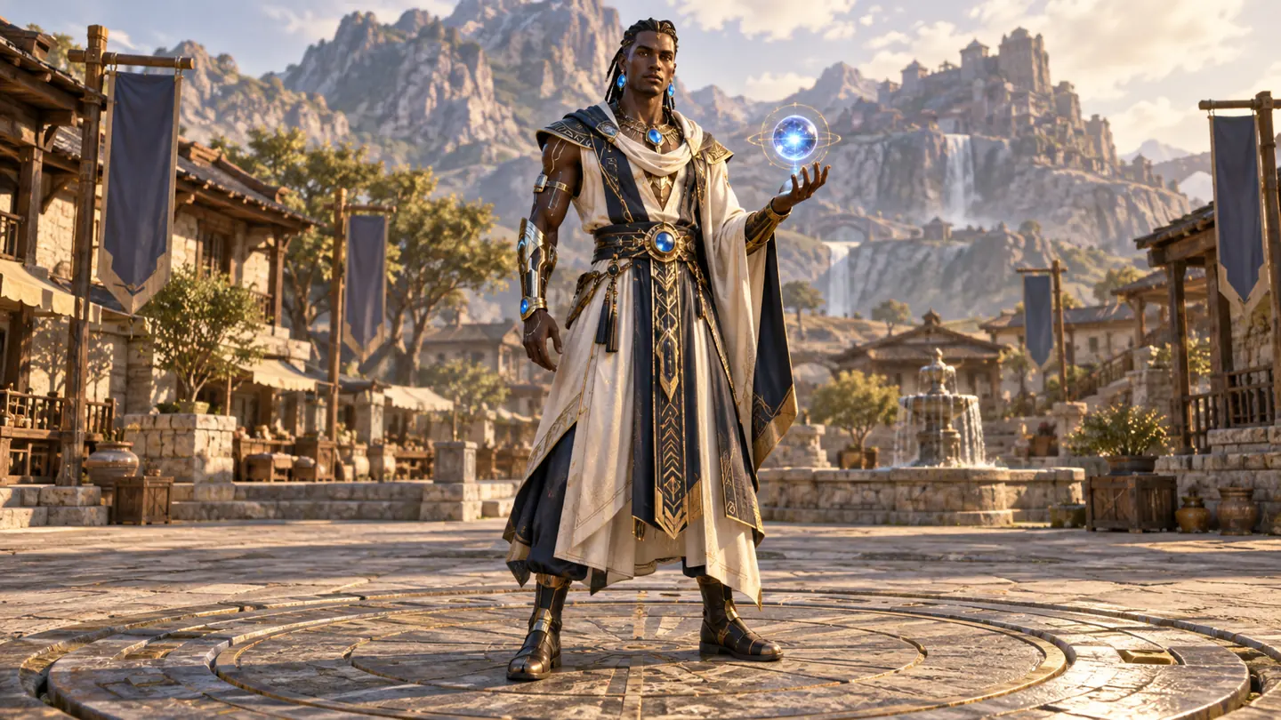 Technological mage — character and world concept