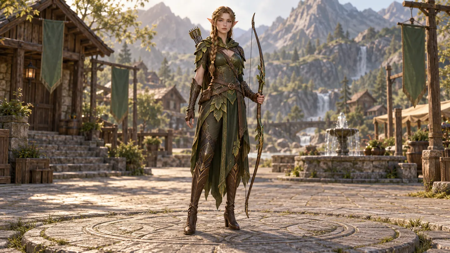 Elf ranger — character and world concept
