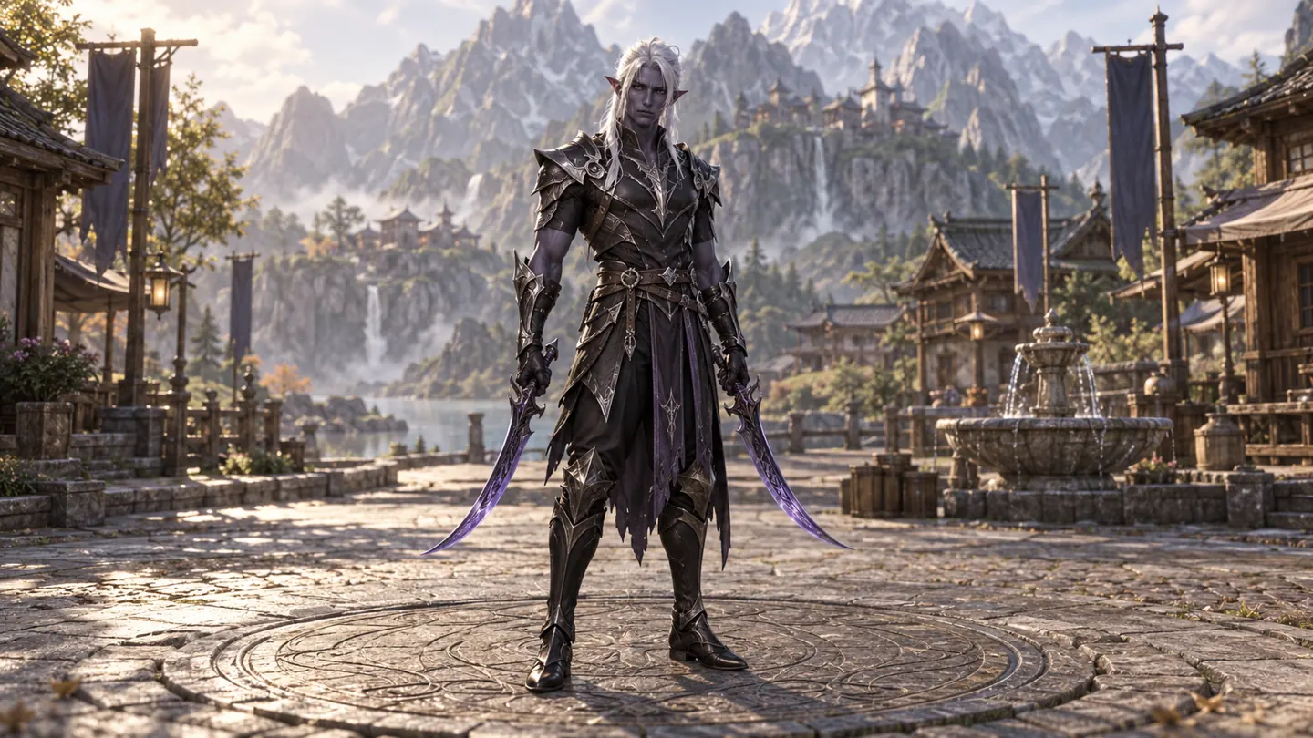 Dark elf warrior — character and world concept