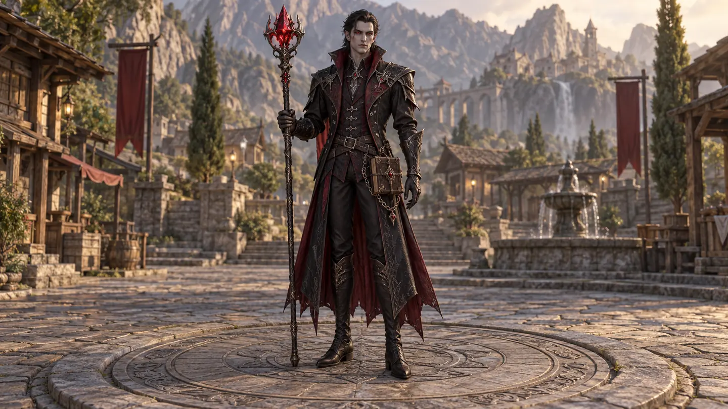 Vampire sorcerer — character and world concept